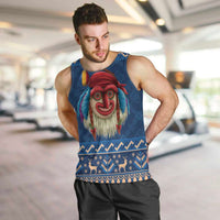 Personalized Romania Christmas Men Tank Top Romanian Traditional Masks - Wonder Print Shop