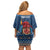 Personalized Romania Christmas Off Shoulder Short Dress Romanian Traditional Masks - Wonder Print Shop