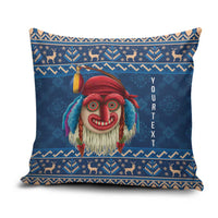 Personalized Romania Christmas Pillow Cover Romanian Traditional Masks - Wonder Print Shop