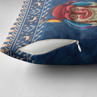 Personalized Romania Christmas Pillow Cover Romanian Traditional Masks - Wonder Print Shop