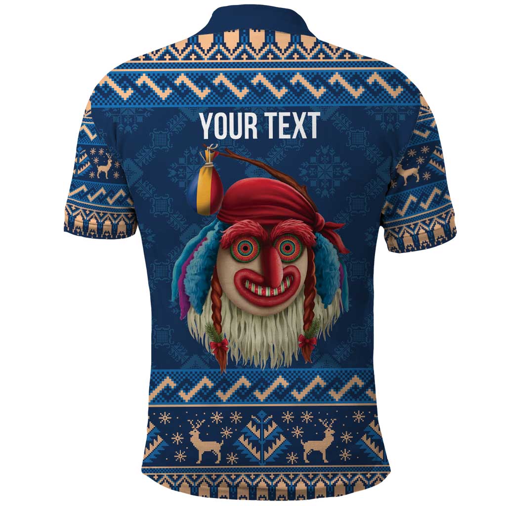 Personalized Romania Christmas Polo Shirt Romanian Traditional Masks - Wonder Print Shop