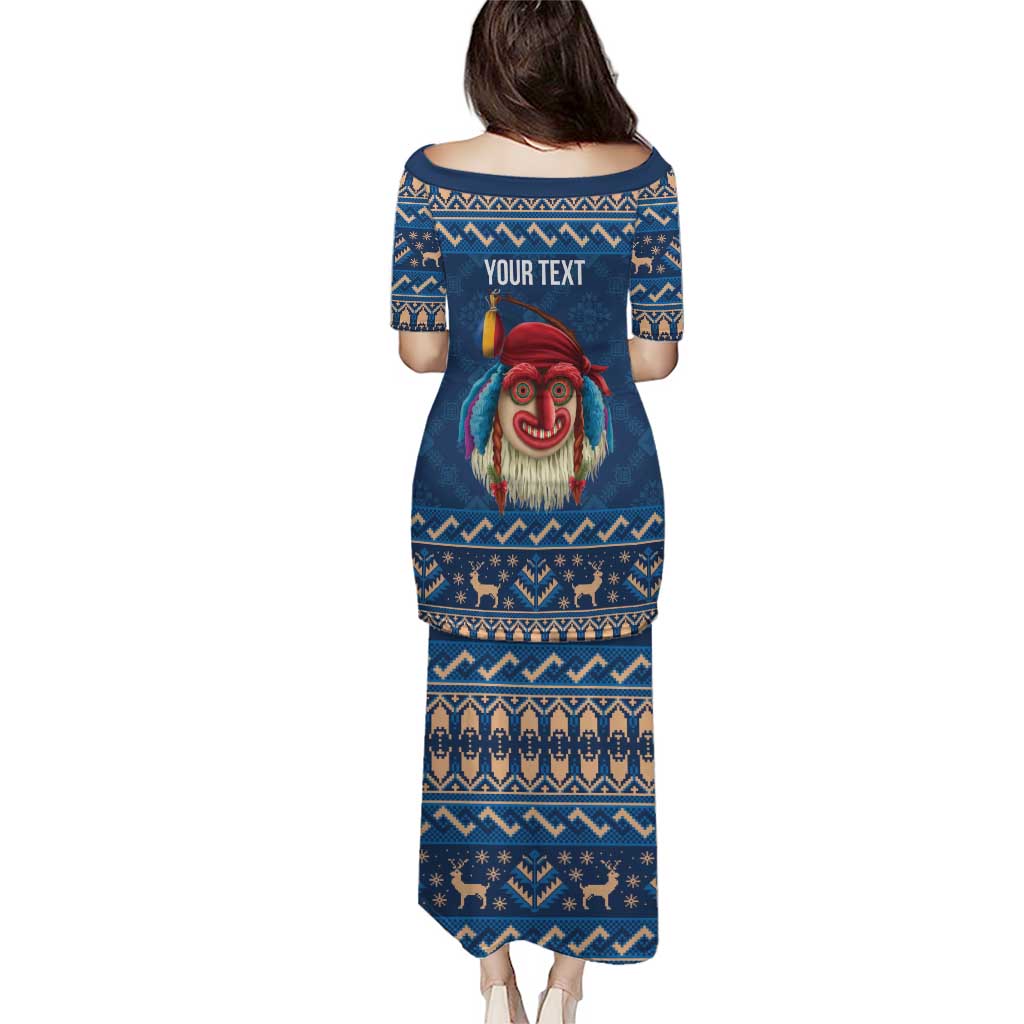 Personalized Romania Christmas Puletasi Romanian Traditional Masks - Wonder Print Shop