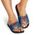 Personalized Romania Christmas Slide Sandals Romanian Traditional Masks - Wonder Print Shop