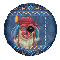 Personalized Romania Christmas Spare Tire Cover Romanian Traditional Masks - Wonder Print Shop