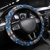 Romania Christmas Steering Wheel Cover Romanian Traditional Masks - Wonder Print Shop