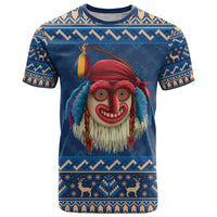 Personalized Romania Christmas T Shirt Romanian Traditional Masks - Wonder Print Shop
