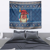 Personalized Romania Christmas Tapestry Romanian Traditional Masks - Wonder Print Shop
