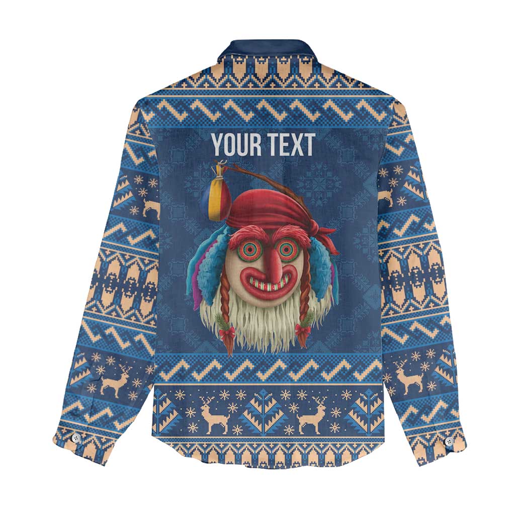 Personalized Romania Christmas Women Casual Shirt Romanian Traditional Masks - Wonder Print Shop