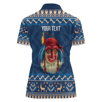 Personalized Romania Christmas Women Polo Shirt Romanian Traditional Masks - Wonder Print Shop