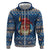 Personalized Romania Christmas Zip Hoodie Romanian Traditional Masks - Wonder Print Shop