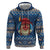 Personalized Romania Christmas Zip Hoodie Romanian Traditional Masks - Wonder Print Shop