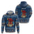 Personalized Romania Christmas Zip Hoodie Romanian Traditional Masks - Wonder Print Shop