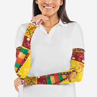 Personalized Moldova Christmas Arm Sleeves Capra Goat Folk Costume - Wonder Print Shop