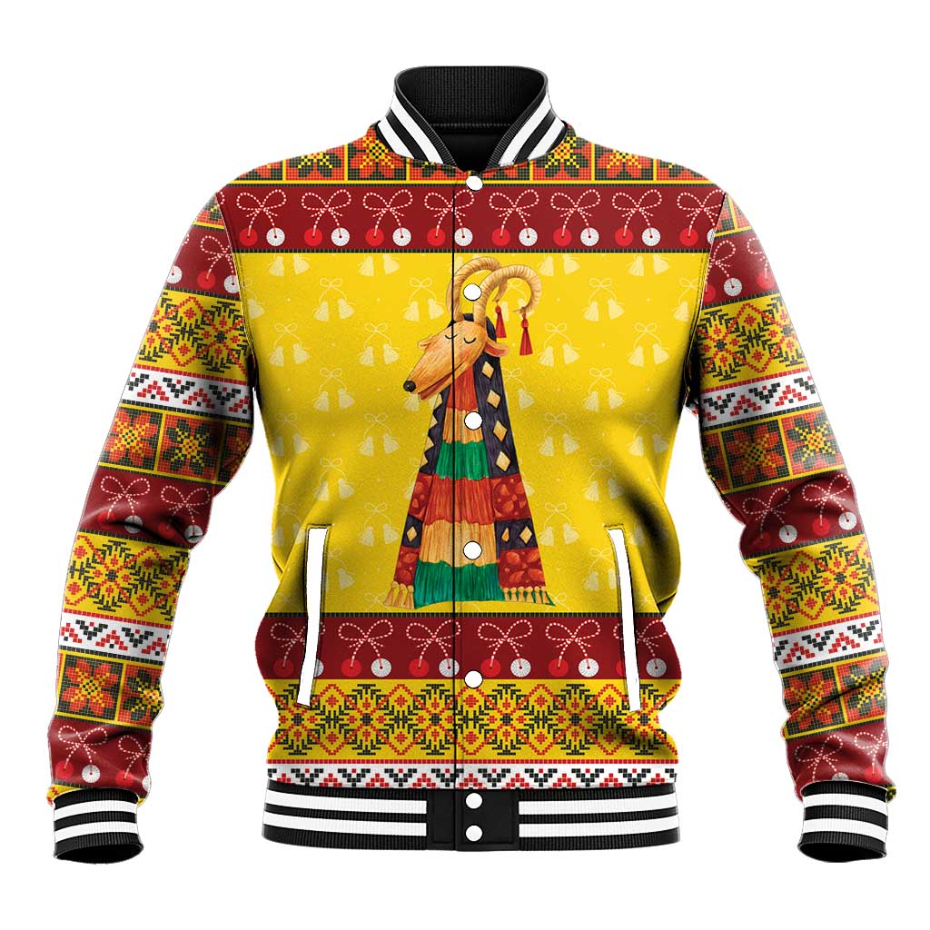 Personalized Moldova Christmas Baseball Jacket Capra Goat Folk Costume - Wonder Print Shop