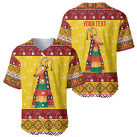 Personalized Moldova Christmas Baseball Jersey Capra Goat Folk Costume - Wonder Print Shop