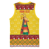 Personalized Moldova Christmas Basketball Jersey Capra Goat Folk Costume - Wonder Print Shop