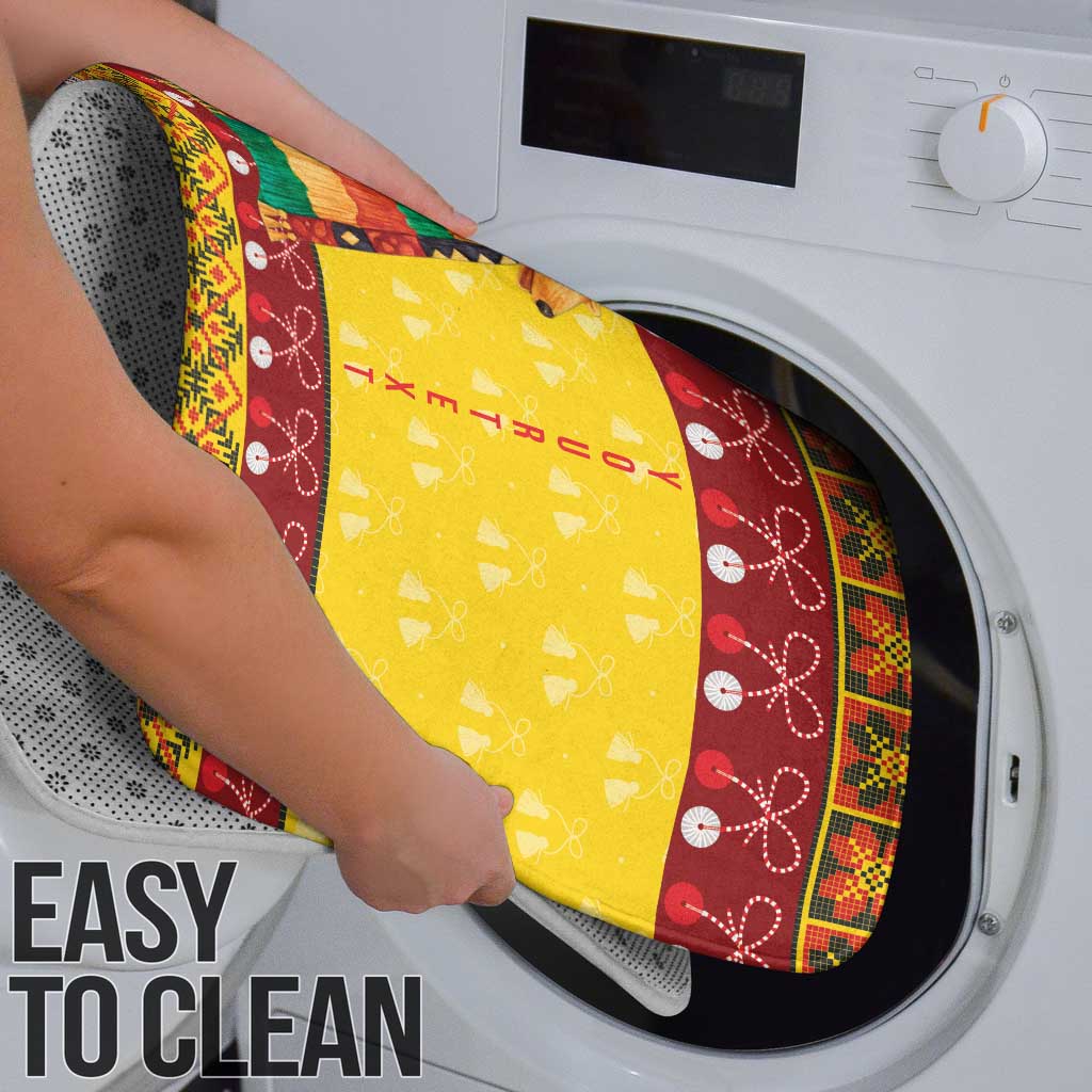 Personalized Moldova Christmas Bathroom Set Capra Goat Folk Costume - Wonder Print Shop