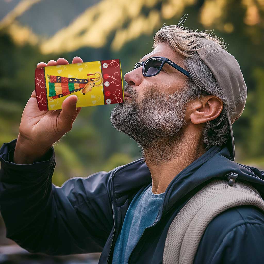 Personalized Moldova Christmas 4 in 1 Can Cooler Tumbler Capra Goat Folk Costume - Wonder Print Shop