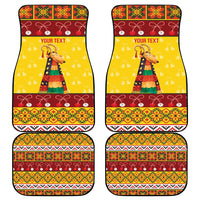 Personalized Moldova Christmas Car Mats Capra Goat Folk Costume - Wonder Print Shop