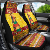 Personalized Moldova Christmas Car Seat Cover Capra Goat Folk Costume - Wonder Print Shop