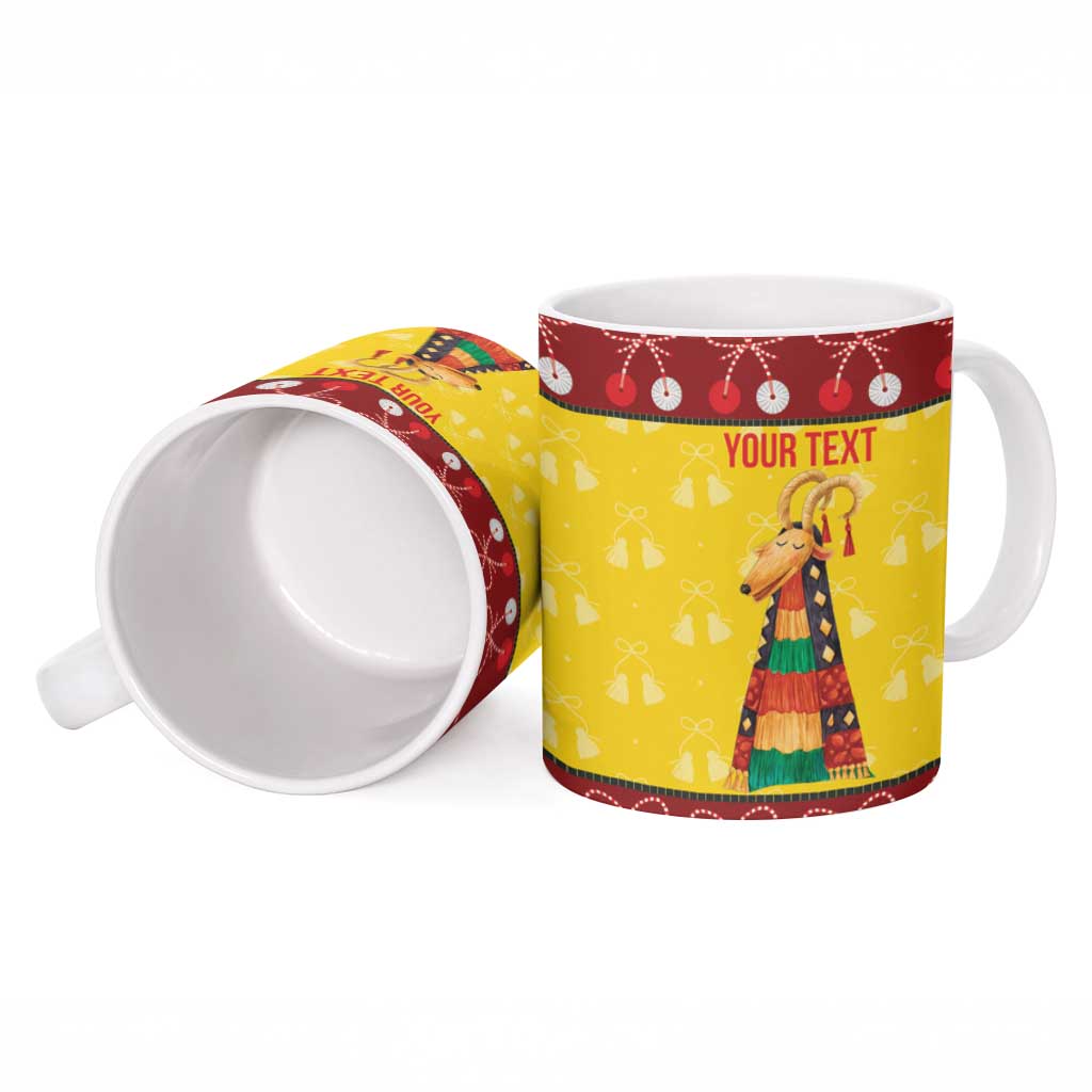 Personalized Moldova Christmas Ceramic Mug Capra Goat Folk Costume - Wonder Print Shop