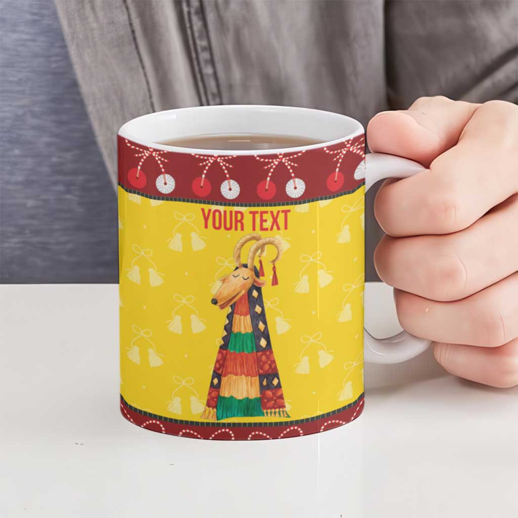 Personalized Moldova Christmas Ceramic Mug Capra Goat Folk Costume - Wonder Print Shop