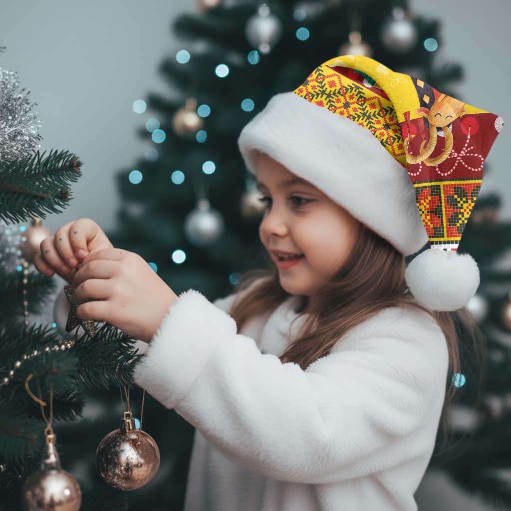 Personalized Moldova Christmas Santa Hat Capra Goat Folk Costume - Wonder Print Shop