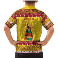 Personalized Moldova Christmas Family Matching Mermaid Dress and Hawaiian Shirt Capra Goat Folk Costume - Wonder Print Shop