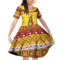 Personalized Moldova Christmas Family Matching Off Shoulder Short Dress and Hawaiian Shirt Capra Goat Folk Costume - Wonder Print Shop