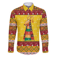 Personalized Moldova Christmas Family Matching Short Sleeve Bodycon Dress and Hawaiian Shirt Capra Goat Folk Costume - Wonder Print Shop
