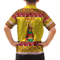 Personalized Moldova Christmas Family Matching Summer Maxi Dress and Hawaiian Shirt Capra Goat Folk Costume - Wonder Print Shop