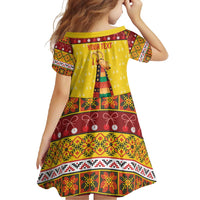Personalized Moldova Christmas Family Matching Summer Maxi Dress and Hawaiian Shirt Capra Goat Folk Costume - Wonder Print Shop