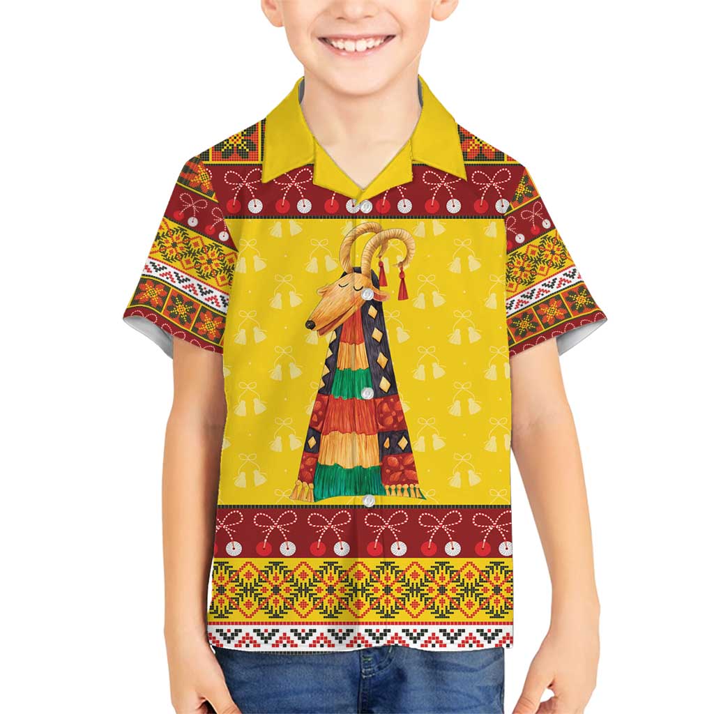 Personalized Moldova Christmas Family Matching Summer Maxi Dress and Hawaiian Shirt Capra Goat Folk Costume - Wonder Print Shop