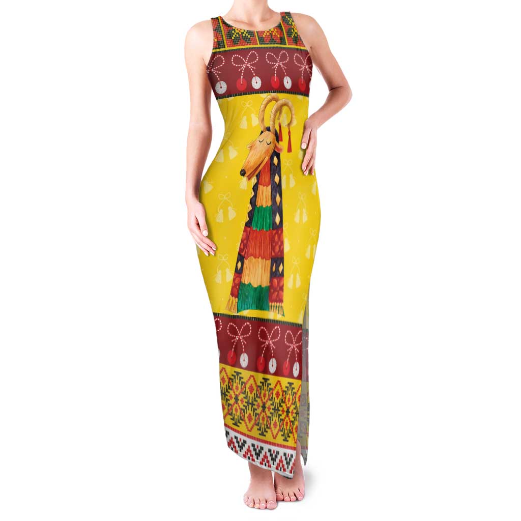 Personalized Moldova Christmas Family Matching Tank Maxi Dress and Hawaiian Shirt Capra Goat Folk Costume - Wonder Print Shop