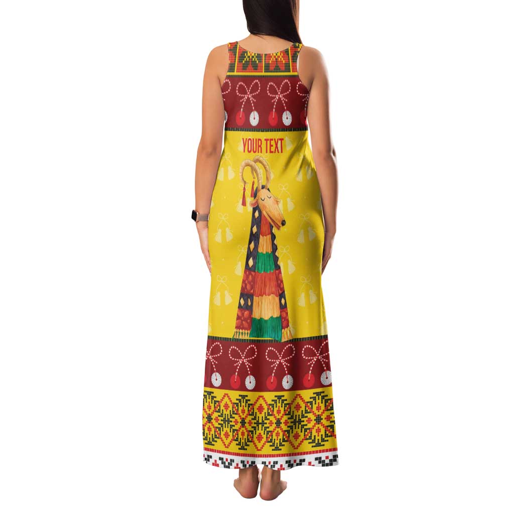 Personalized Moldova Christmas Family Matching Tank Maxi Dress and Hawaiian Shirt Capra Goat Folk Costume - Wonder Print Shop