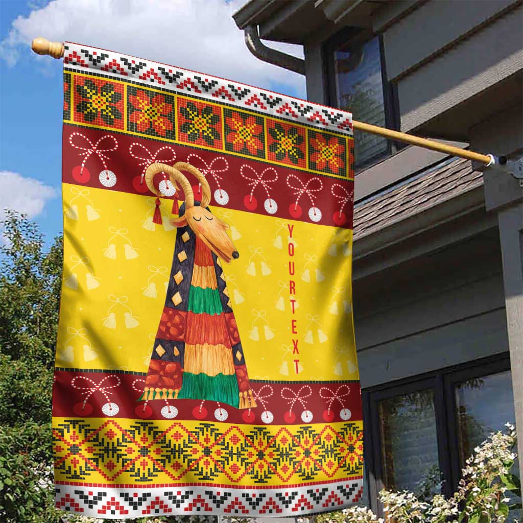 Personalized Moldova Christmas Garden Flag Capra Goat Folk Costume - Wonder Print Shop