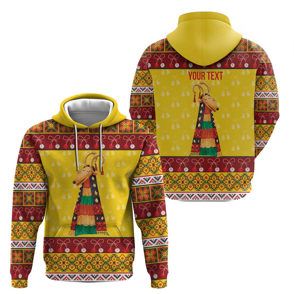 Personalized Moldova Christmas Hoodie Capra Goat Folk Costume - Wonder Print Shop
