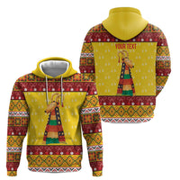 Personalized Moldova Christmas Hoodie Capra Goat Folk Costume - Wonder Print Shop