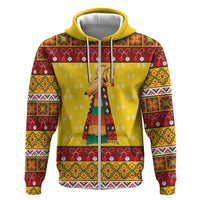 Personalized Moldova Christmas Hoodie Capra Goat Folk Costume - Wonder Print Shop