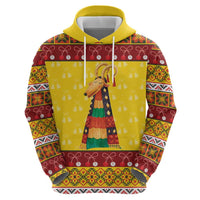 Personalized Moldova Christmas Hoodie Capra Goat Folk Costume - Wonder Print Shop