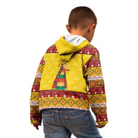 Personalized Moldova Christmas Kid Hoodie Capra Goat Folk Costume - Wonder Print Shop