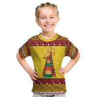 Personalized Moldova Christmas Kid T Shirt Capra Goat Folk Costume - Wonder Print Shop