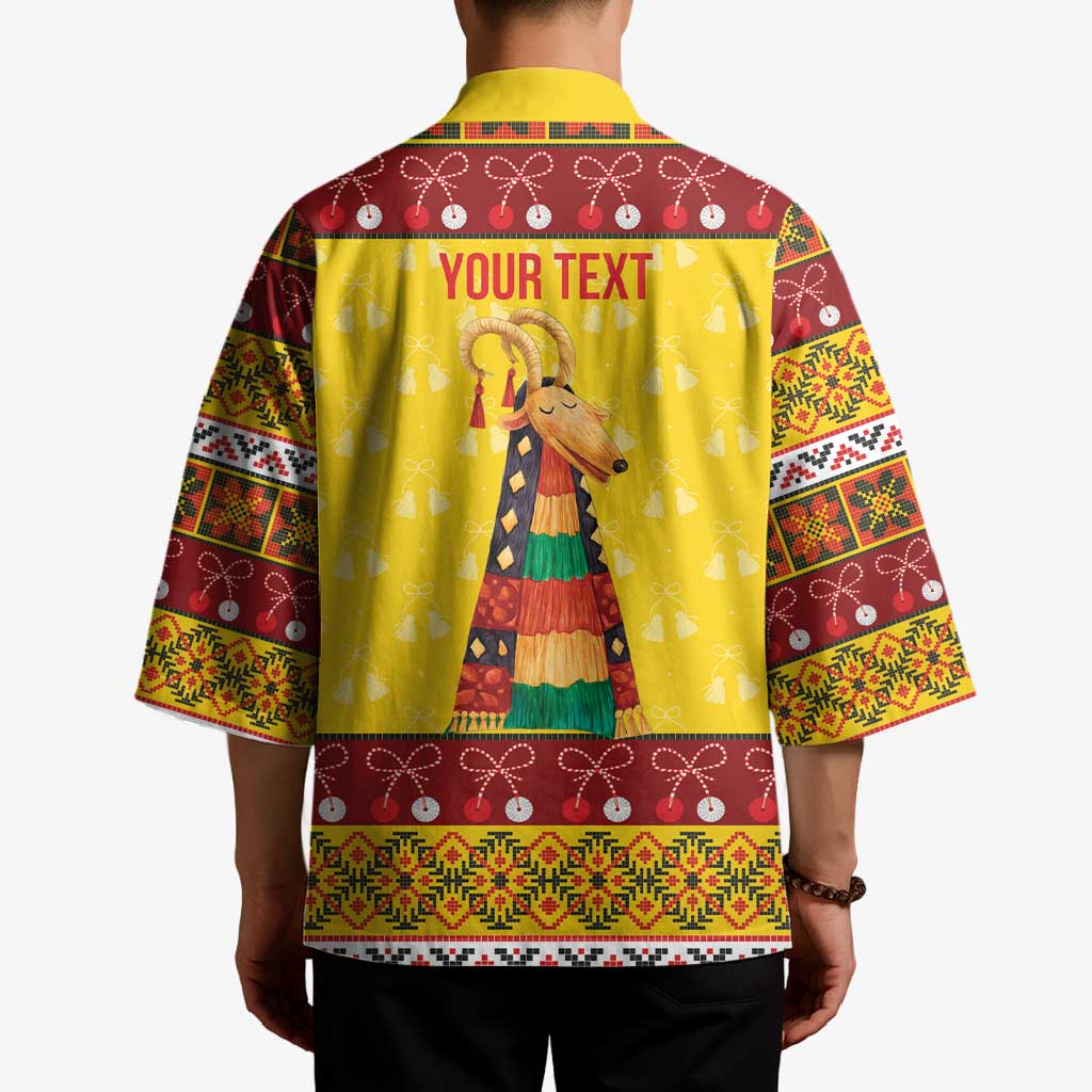 Personalized Moldova Christmas Kimono Capra Goat Folk Costume - Wonder Print Shop