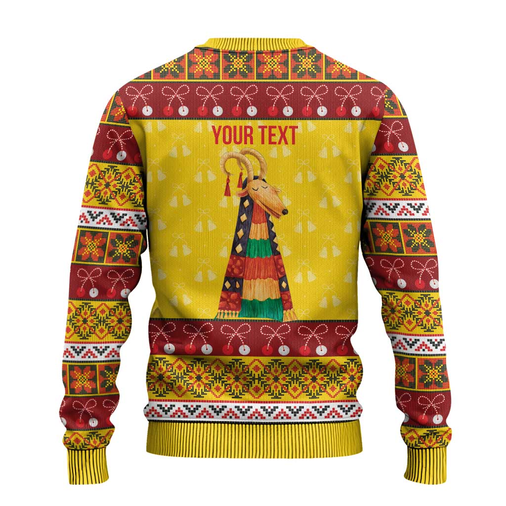Personalized Moldova Christmas Ugly Christmas Sweater Capra Goat Folk Costume - Wonder Print Shop