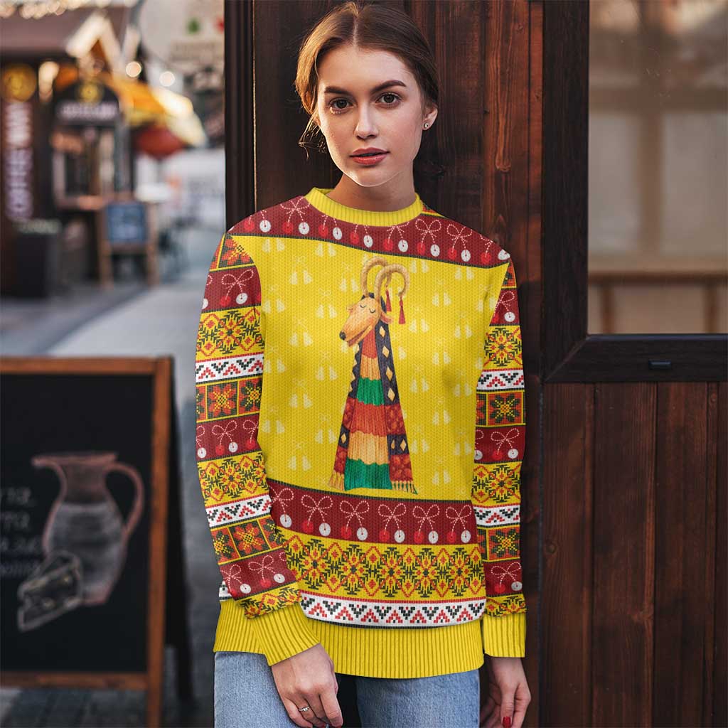 Personalized Moldova Christmas Ugly Christmas Sweater Capra Goat Folk Costume - Wonder Print Shop