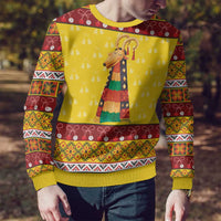 Personalized Moldova Christmas Ugly Christmas Sweater Capra Goat Folk Costume - Wonder Print Shop