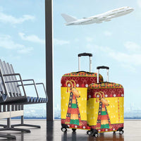 Personalized Moldova Christmas Luggage Cover Capra Goat Folk Costume - Wonder Print Shop