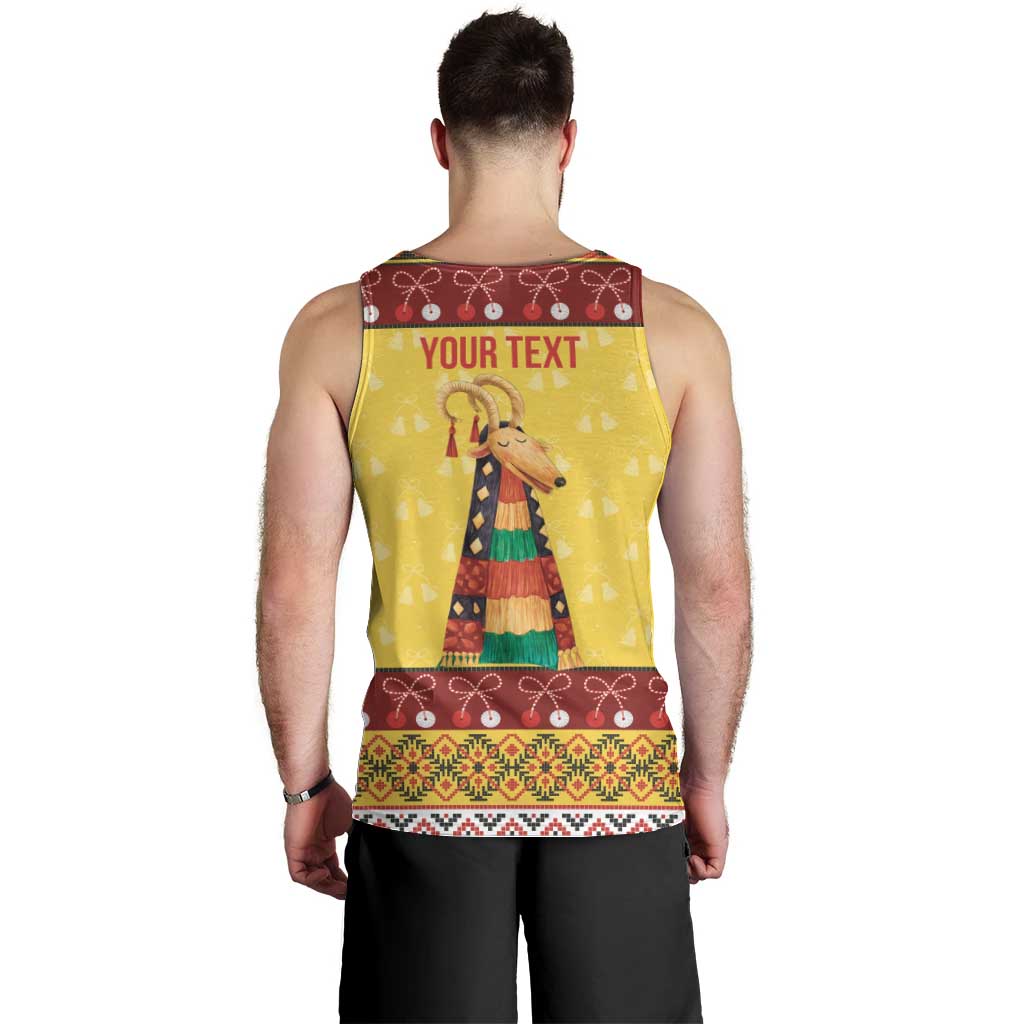 Personalized Moldova Christmas Men Tank Top Capra Goat Folk Costume - Wonder Print Shop