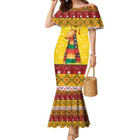 Personalized Moldova Christmas Mermaid Dress Capra Goat Folk Costume - Wonder Print Shop