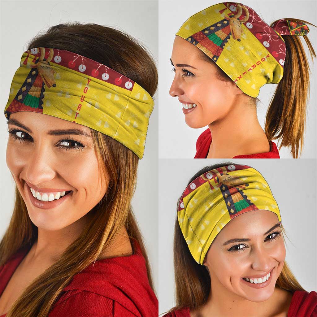 Personalized Moldova Christmas Neck Gaiter Capra Goat Folk Costume - Wonder Print Shop